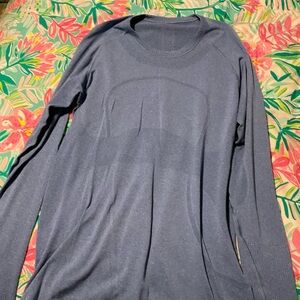 lululemon athletica Blue Long Sleeve Tee